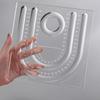 Clear Bracelet Beading Board Multiple Grooves Jewelry Making Tray  Photo Props