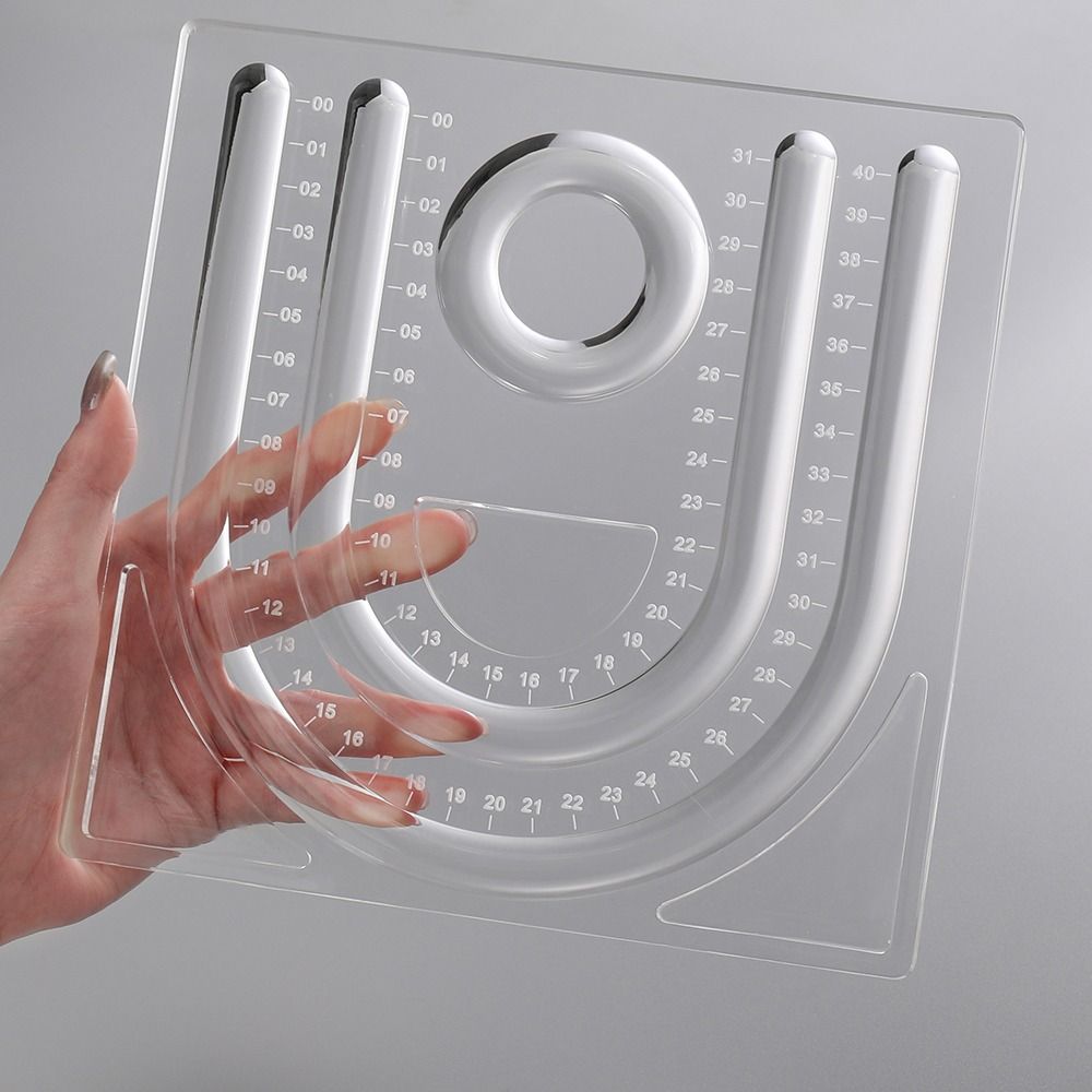 Clear Bracelet Beading Board Multiple Grooves Jewelry Making Tray  Photo Props