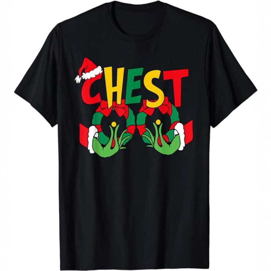 Spoof Christmas Tshirt for Women Round Neck Short Sleeved Hiphop Christmas Women Loose Fit Plus Size Comfortable Tshirt