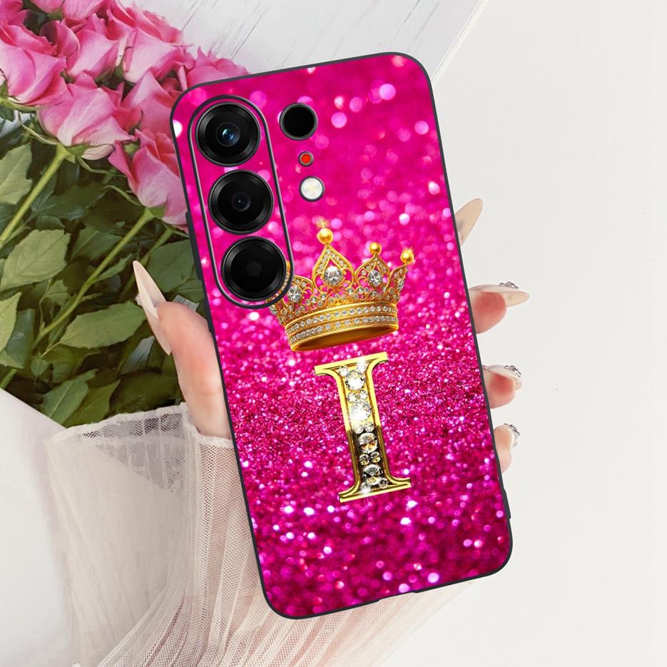 For Tecno Camon 50 4G Case CN5 Luxury Crown Letters Cover Soft TPU Phone Case For Tecno Camon 50 Pro 4G CN5c Camon50 Fundas Bags