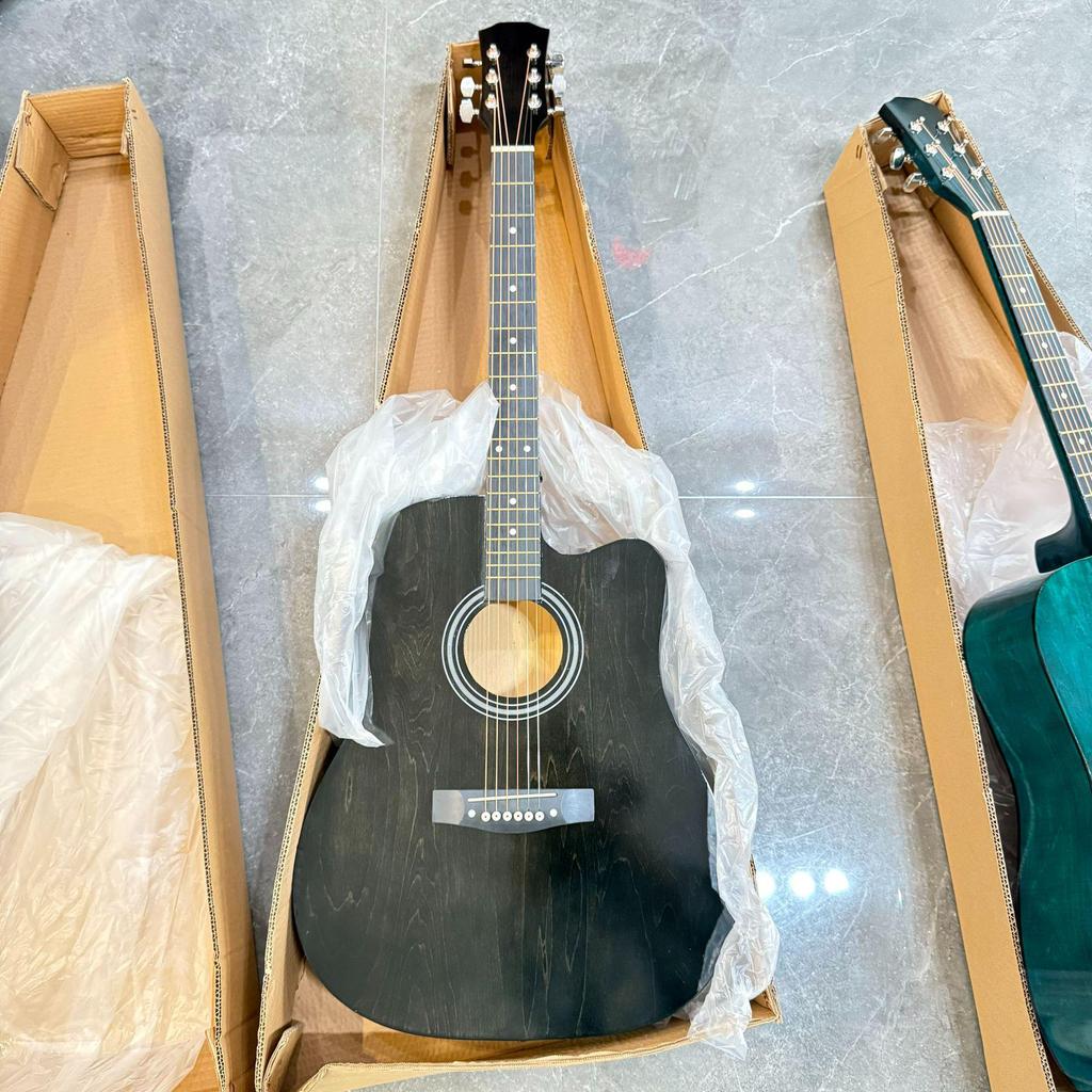 Bright Matte 41-Inch Folk Guitar - Perfect for Beginners