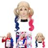 Suicide Squad Harley Quinn Cosplay Wig With Synthetic Fiber For Halloween Costume Parties