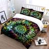 Colorful Splattered Sunflower Art Bedding Set for Kids Luxury Gift 3pcs Digital Print Comforter Set Soft Comfortable Breathable