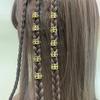 10Pcs Metal Cuff Clips Hair Braid Tubes Gold and Silver Braids Hair Beads  for Women Girls