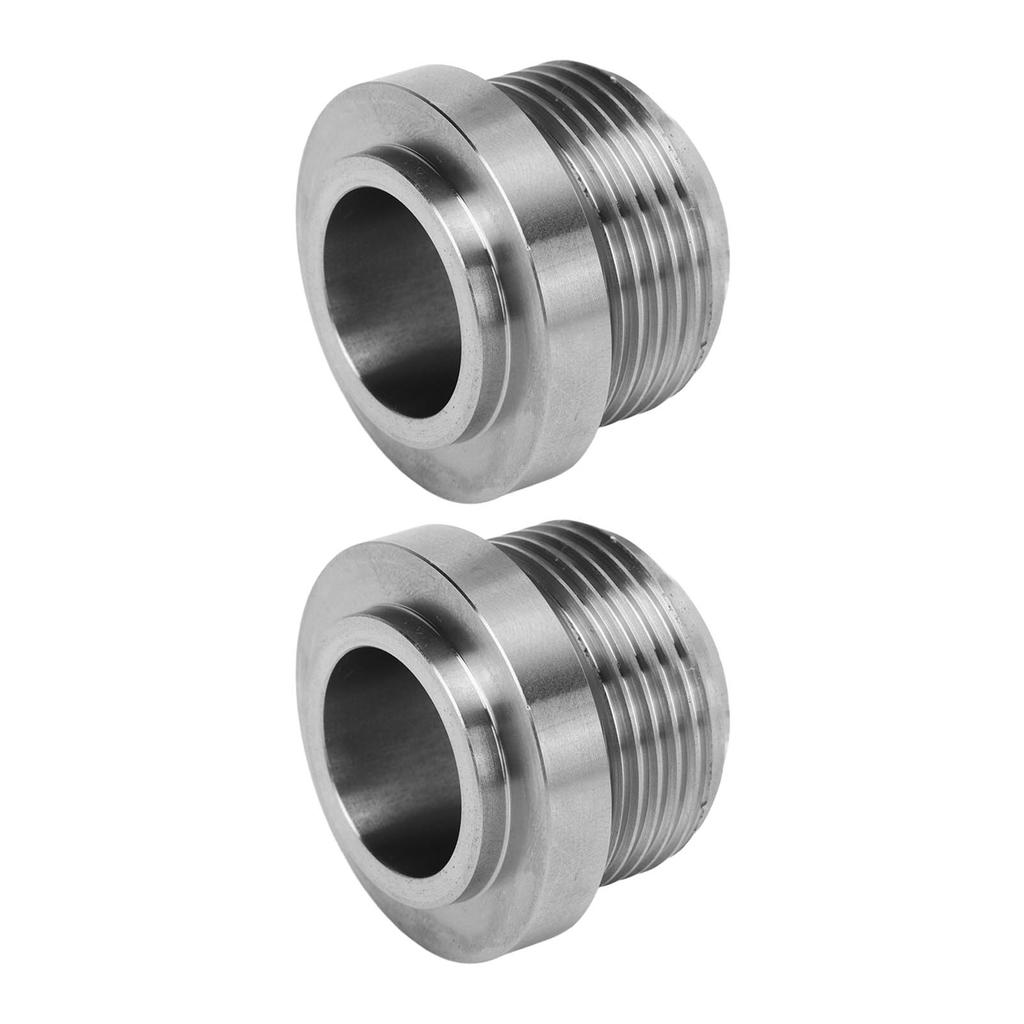 2Pcs Male Weld On Bung AN16 Stainless Steel Weldable Fitting for Fuel Oil Coolant Fluid Turbo Drain Catch Can