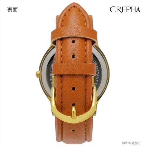 Klefer Men's Analog Waterproof Watch with Leather Strap, Brown, TE-AM243-WTG