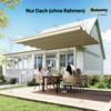 Retractable Pergola Cover, 2.55 X 2.5 M Replacement Canopy Fabric for 3 X 3 M Frame, Roof Top Only, Beige