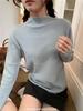 Women's Half-High Collar Knitted Sweater for Early Spring, Autumn, and Winter - 2024 Student Base Layer and Outerwear.