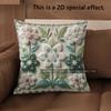 2D Colorful Floral Embroidered Cushion Covers Pattern Cushion Cover Suitable For Sofa Bedroom Car Pillow Cover