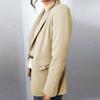 Women's Fashion Casual Solid Color Lapel Long Sleeve Slim Fit Button Small Jacket