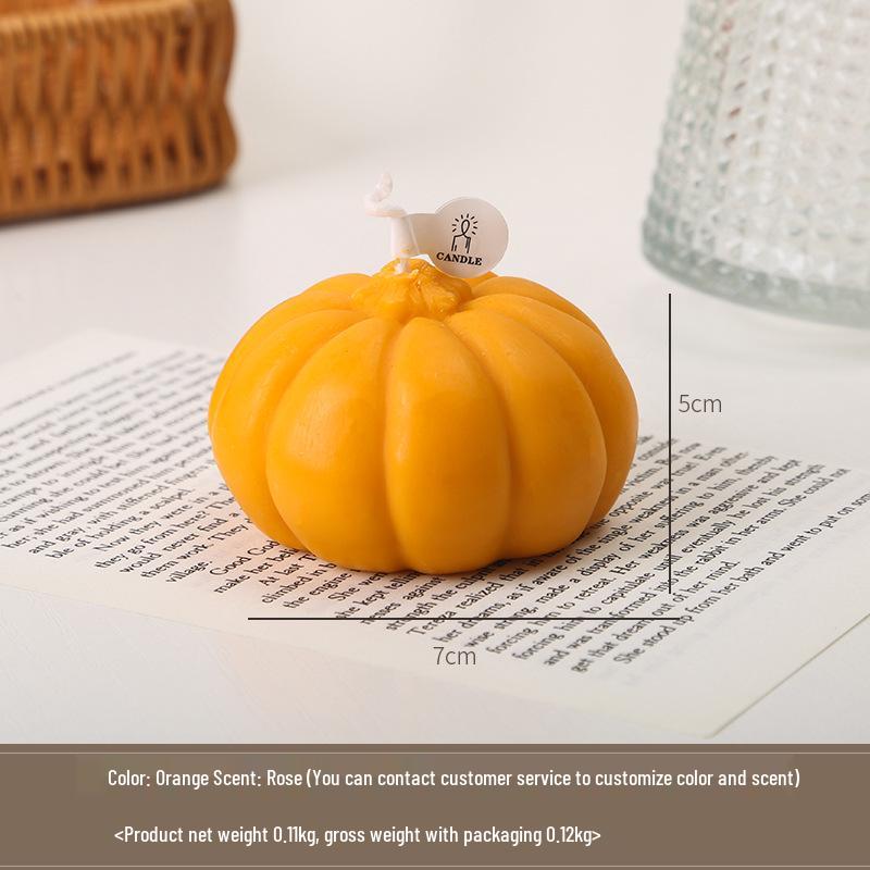 Pumpkin-Shaped Halloween Scented Candles - Perfect for Parties & Weddings
