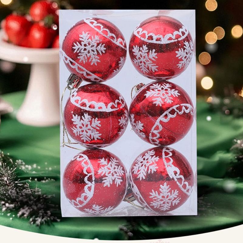 12 Stück Weihnachtskugeln für Weihnachtsbaum Hängende Kugel Ornament für Hochzeit Winterurlaub Party Tischdekorationen