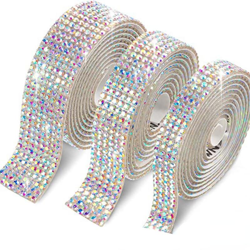 

3 ярда самоклеящиеся хрустальные стразы наклейка алмазная лента DIY наклейка стразы искусство ремесла украшение для телефона автомобиля 4 ряда Other