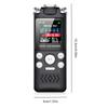 8GB 16GB 32G Voice Activated Digital Recorder 800mAh Battery Voice Activated Recorder Noise Cancelling Recording MP3 Player