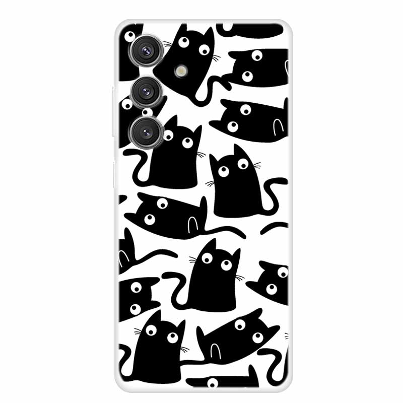 Soft Back Cover For Samsung S23 S 24 Ultra Silicone TPU Phone Cases for Samsung Galaxy S 23 Plus S24 FE Transparent Clear Coque