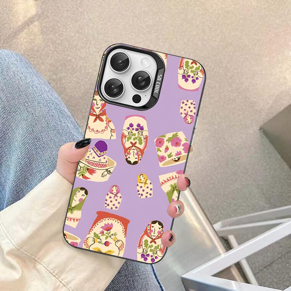 Russian Dolls Matryoshka Cute Phone Case For IPhone 16 15 14 13 12 11 Pro Max X XR XSMAX 8 7 Plus Matte Shockproof Back Cover