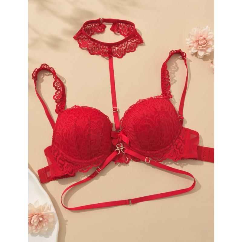Damen Spitze Bügel BHs Sexy Push Up Dessous