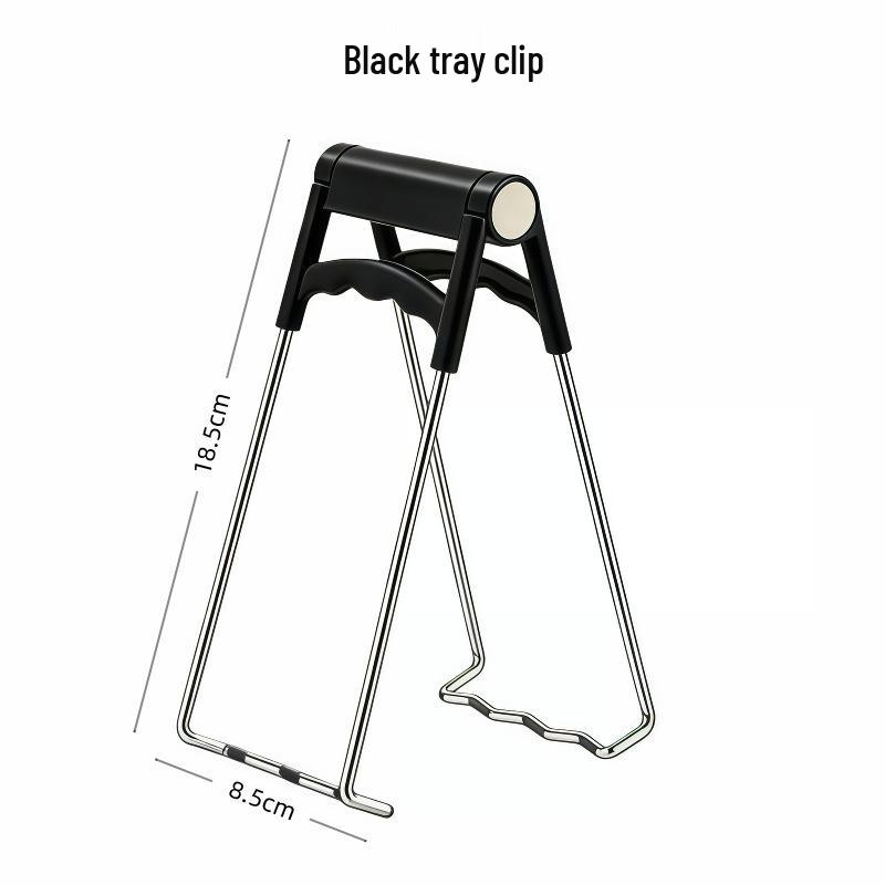 Silicone Non-Slip Anti-Scald Gripper Tongs for Kitchen Tray & Plate Lifting
