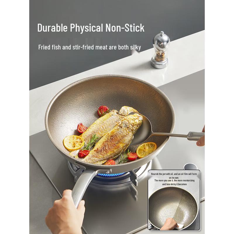 COOKER KING 30cm Pure Titanium Non-stick Wok