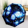 1pc Butterfly Web Automatic Open/Close Umbrella with Folding feature Compact Travel Umbrella, Lightweight design, for Commuting141