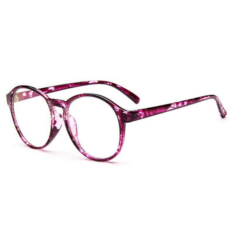 Big Round Fashion Eyeglasses Retro Frames Glasses Degree -0.5 -1.0 -2.0 -3.0 -4.0 To -6.0