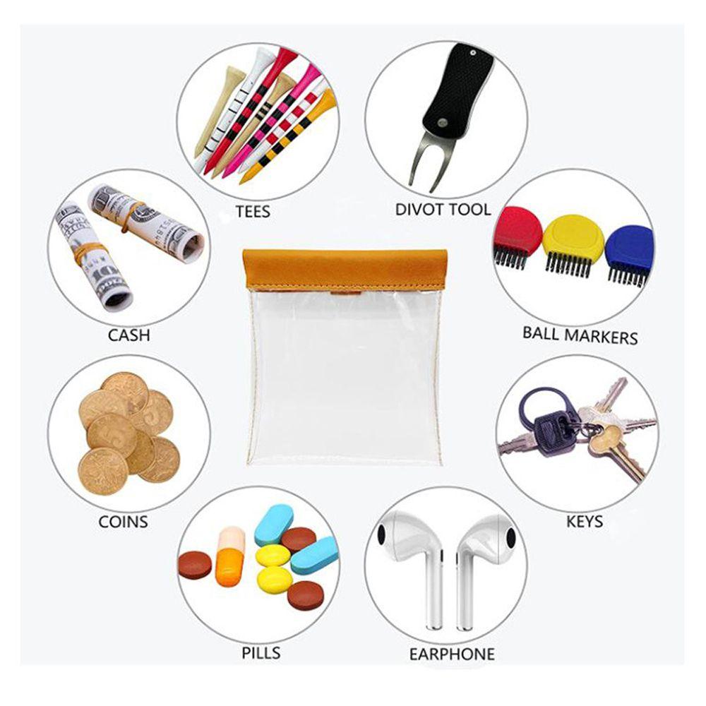 With Clip Golf Accessories Golf Tees Pouch Golf Tee Holder Bag Golf Tack Bag Golf Tee Bag
