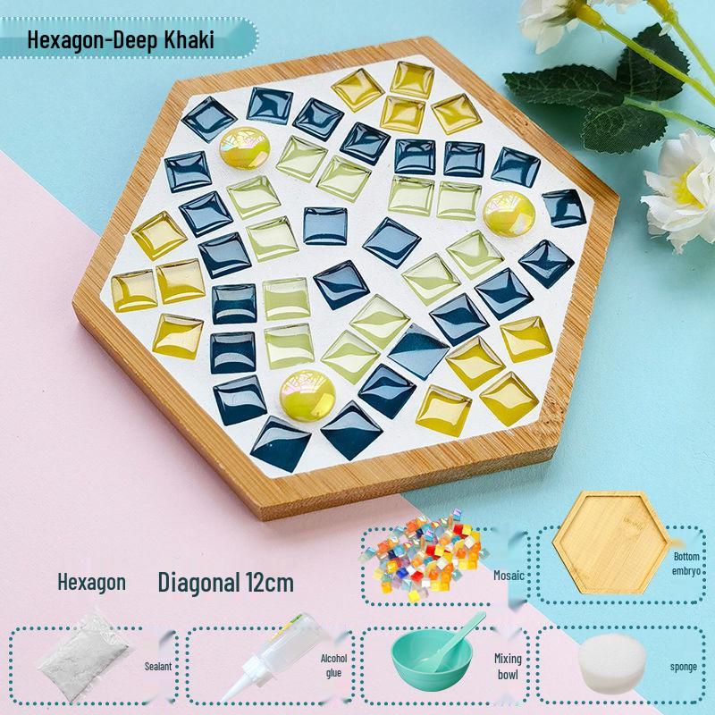 Handmade Mosaic Coaster DIY Kit for Students – Perfect for Mother's Day & Kindergarten Activities