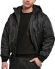 Winter Jacket Brandit MA1 Sweat Hooded Jacket Black