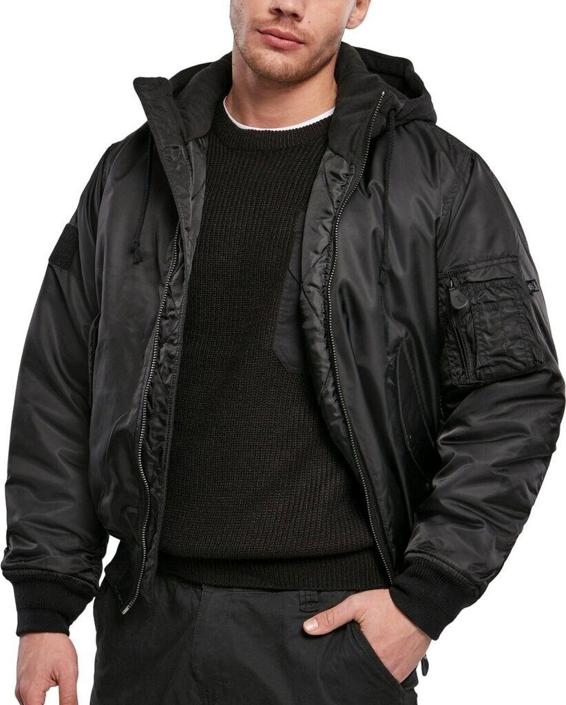 Winter Jacket Brandit MA1 Sweat Hooded Jacket Black