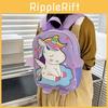 Adorable Cartoon Unicorn Kindergarten Backpack For Kids Ages 3-6 With Large Capacity