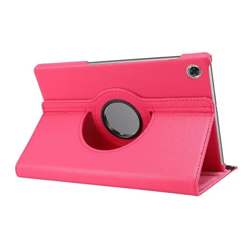 

For Samsung Tab A11 / A9 8.7 Case 360 Rotation Tablet Stand Shockproof Funda For Coque Galaxy Tab A11 2025 8.7 Case Cover + Pen Tab A9 A11 8.7 inch рожевий червоний колір