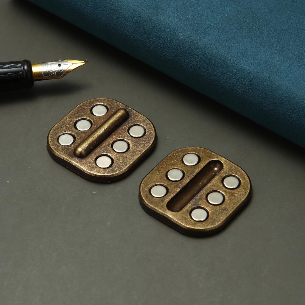 Retro Metal Push Card Magnetic Slider EDC Fidget Slider Metal ADHD Anti Stress Toys Stress and Anxiety Relief Fidget Toys