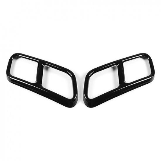 Rear Exhaust Muffler Tail Pipe Cover Trim For Mercedes Benz S Class W221 W222