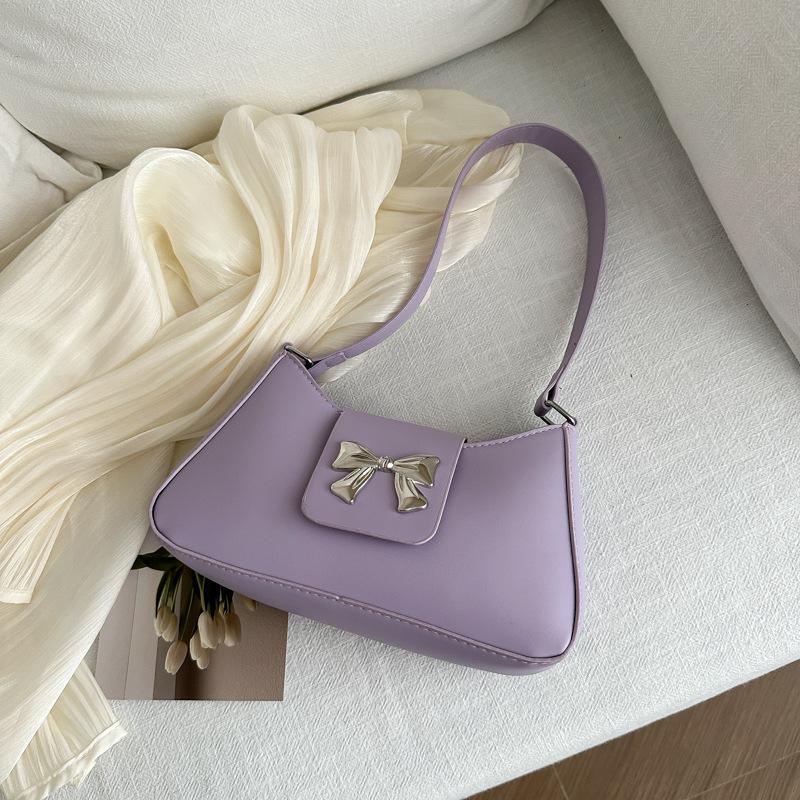 Casual Textured Underarm Bag for Women New Trendy and Fashionable Simple Small Square Bag Solid Color Fashionable One-shoulder Small Square Bag