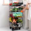 Multi-Layer Kitchen Vegetable & Fruit Storage Trolley