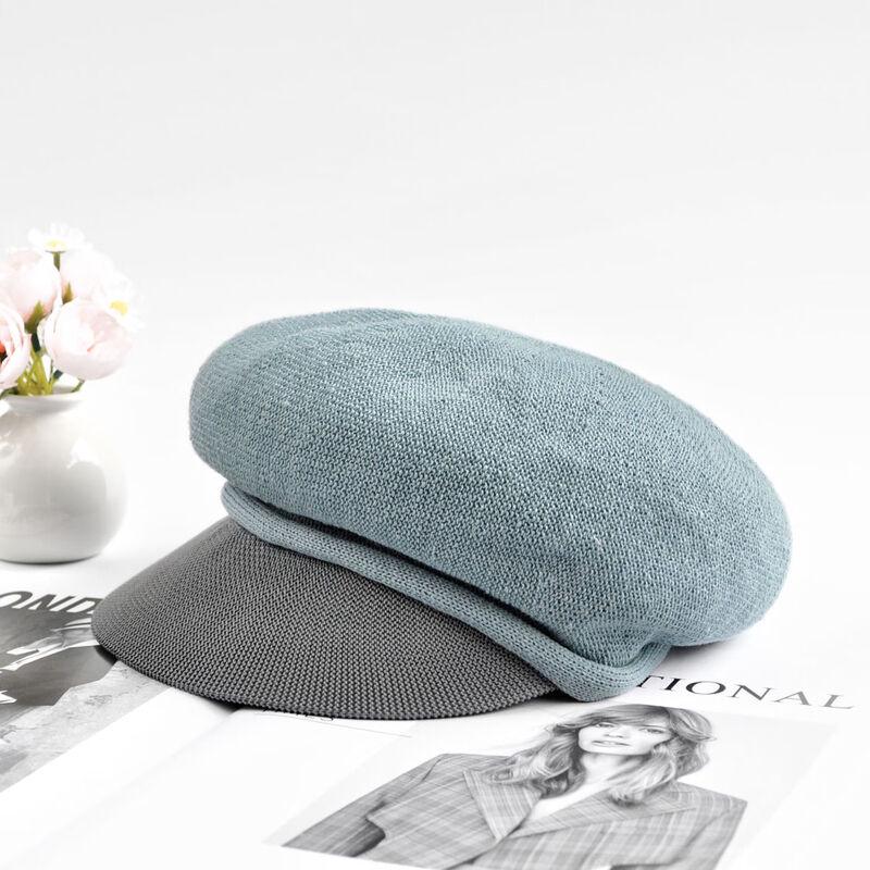 Женская льняная кепка-газетчик для большого обхвата головы L