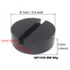 1 Pcs black rubber pad slotted floor jack pad wear-resistant shock-absorbing pad support block buffer block support