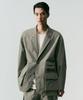Musinsa Standard [City Leisure] Loose Fit Utility Blazer [Light Khaki Grey]