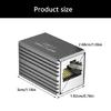 Durability Metal RJ45 Cable Coupler Ethernet Coupler Connectors Reduces Signal Interferences in Home or Office Environment