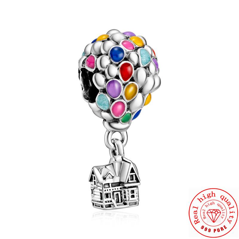 2025 Nouveau Cuivre 925 Tricolore Ballons Papillon Perles Chien Teckel S'adaptent Bracelet Charms Pantaro Original Zircon Cadeau pour Femmes