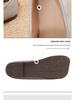 2025 Autumn Women's Retro Genuine Leather Square Toe Slip-On Ballet Flats