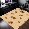Teddy Bear Pattern Plush Rug Kids Room Nursery Floor Mat Cute Animal Print Soft Anti Slip Carpet Home Decor