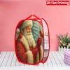 1Pcs Christmas Faceless Gnome Pop-Up Laundry Hamper Expandable Mesh Hamper Basket for Room Bedroom Bathroom Organization Contemporary Storage
