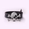 Original Dark Wind Punk Wind Snap Buckle Skull Button Head Belt Unisex Street Wind Rivet Belt Female