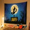 1PC Horror Halloween Event Dress up Cloth Party Background Decoration Cloth Pumpkin Lantern Tapestry Decoration