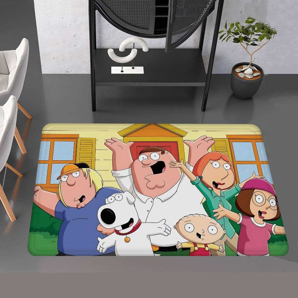 Adult Animation F-Family G-Guy Bathroom Mat Anti-slip Absorb Water Long Strip Cushion Bedroon Mat Welcome Doormat