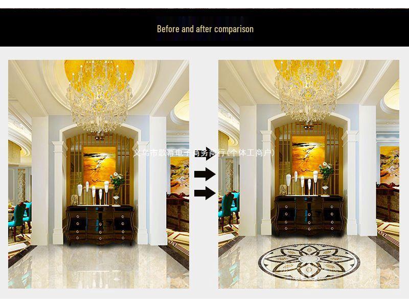 Vodotěsné protiskluzové samolepicí nálepky na parketové dlaždice pro dekoraci obývacího pokoje a předsíně