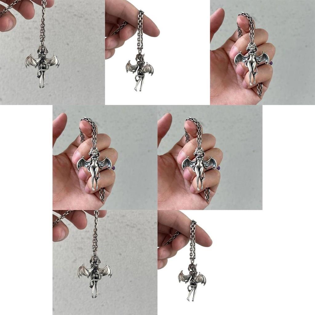 Angel Pendant Necklace For Women Men With Zinc Alloy And Vintage Design