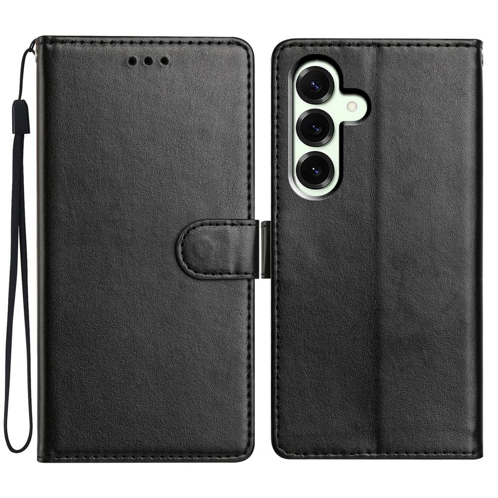 For Samsung Galaxy A17 Leather Case Wallet Stand Phone Cover with Handy Strap