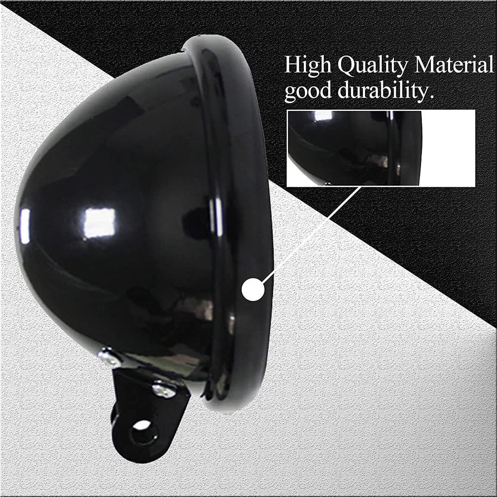 SKUNTUANG 5 3/4 Inch Motorcycle LED Headlight Mount Bucket 5.75 Inch LED Headlight Housing Bucket for Motorcycle